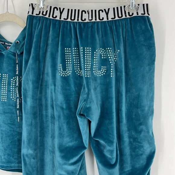 Y2K Juicy couture RetroTrack Suit Crystal set SZ M - Picture 6 of 16